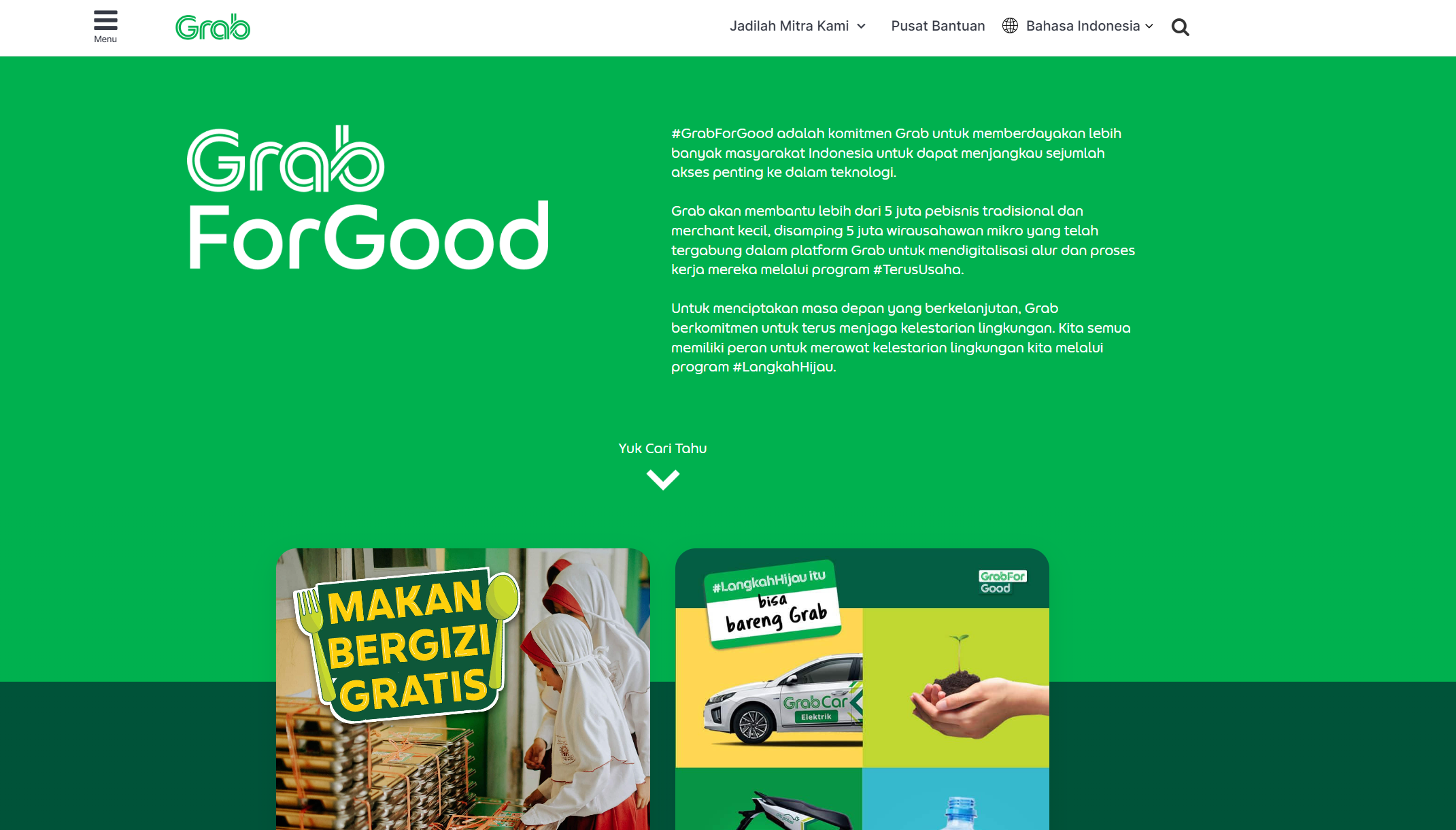 GrabForGood Platform — Enterprise Scale Web Migration screenshot 1